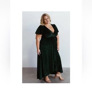 Baltic Born Deep Green Midi Dress